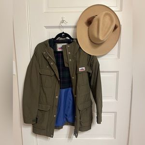 Penfield Women’s Flannel Utility Rain Jacket